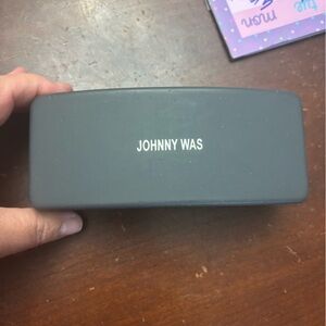 Johnny was eyeless sunglasses case only  gray excellent luxury old money